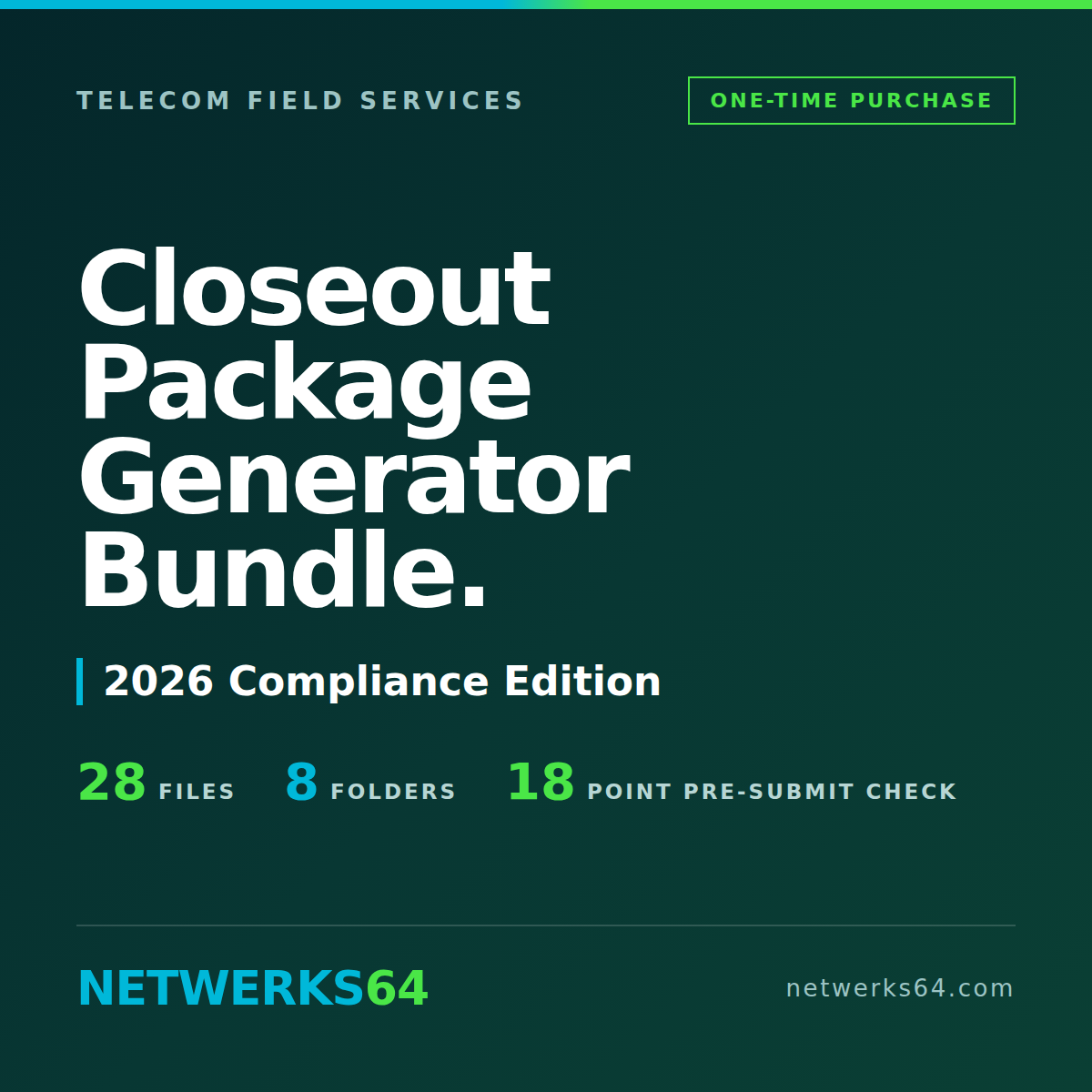 Closeout Package Generator Bundle product cover